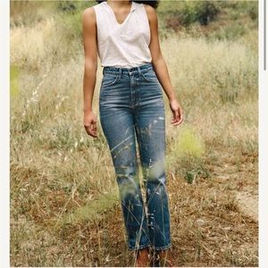 sophie weston high-rise straight leg, 14.75oz Cone Mills denim